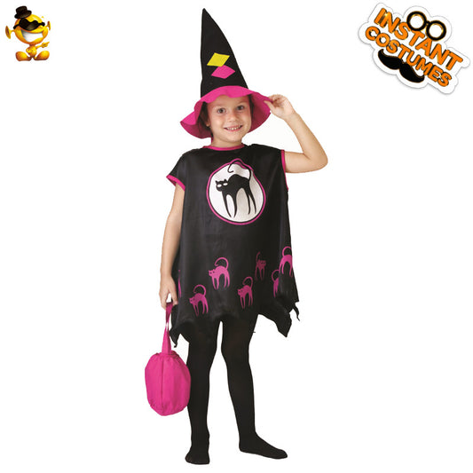 Costume de sorcière pour filles, tenue de fête d'Halloween cosplay