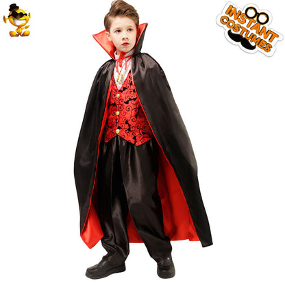 halloween scary kids costume cosplay vampire boy party outfit