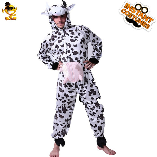 cow costume for men stage performance cosplay Halloween party outfit