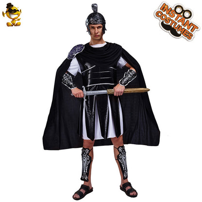 gladiator costume for men stage performance role play cosplay halloween party outfit