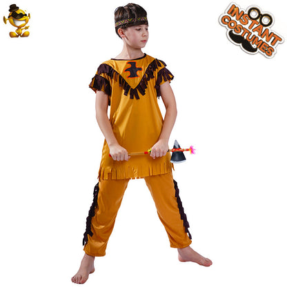 kids native american costume for cosplay role play halloween party performance