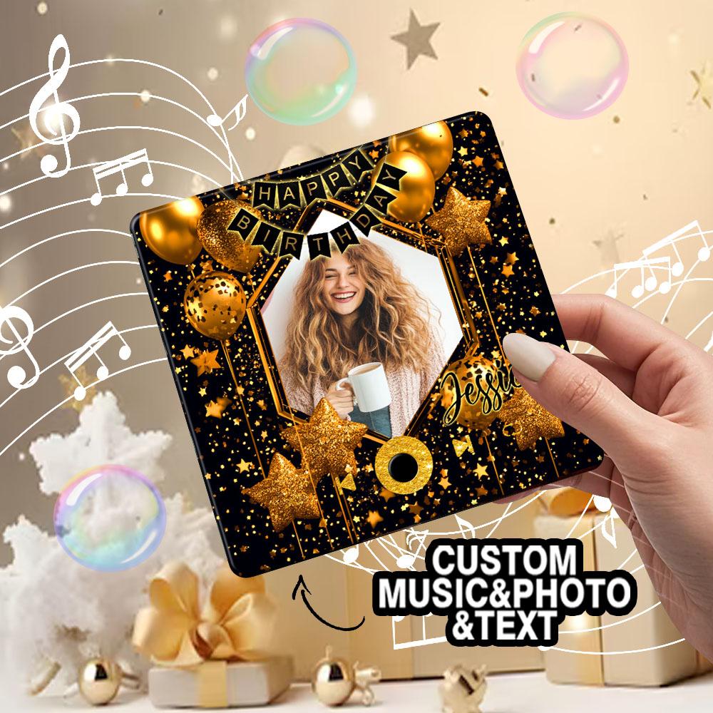 Custom Music Fridge Magnet, Birthday Photo Magnets 4inch img 3