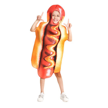 Kids Halloween Costume Funny Hot Dog Outfit for Cosplay and Role Play