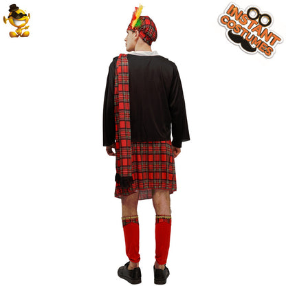 Scottish national costume couple set party outfit cosplay role play costume