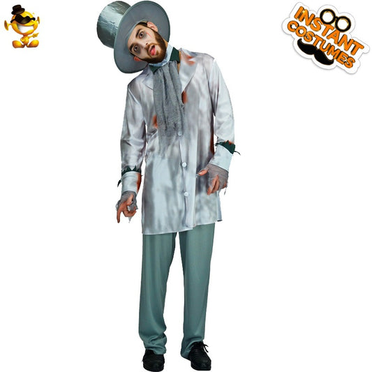 cosplay halloween costume couple mens adult zombie groom horror party uniform