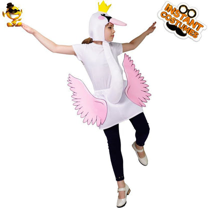 kids flamingo costume for halloween stage performance funny party outfit