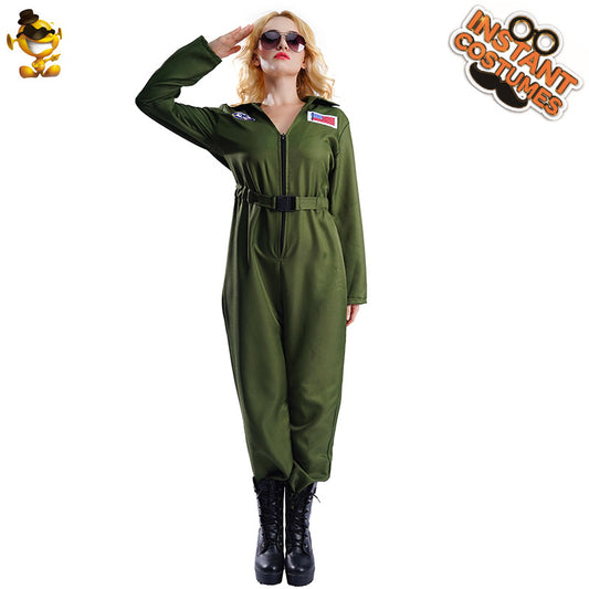 Air Force Astronaut Costume for Women Cosplay Halloween Party Outfit