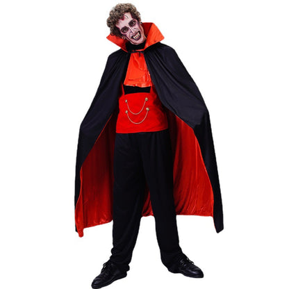 Halloween vampire costume for men scary bat cosplay stage outfit