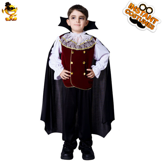 kids vampire costume for Halloween cosplay party and performance