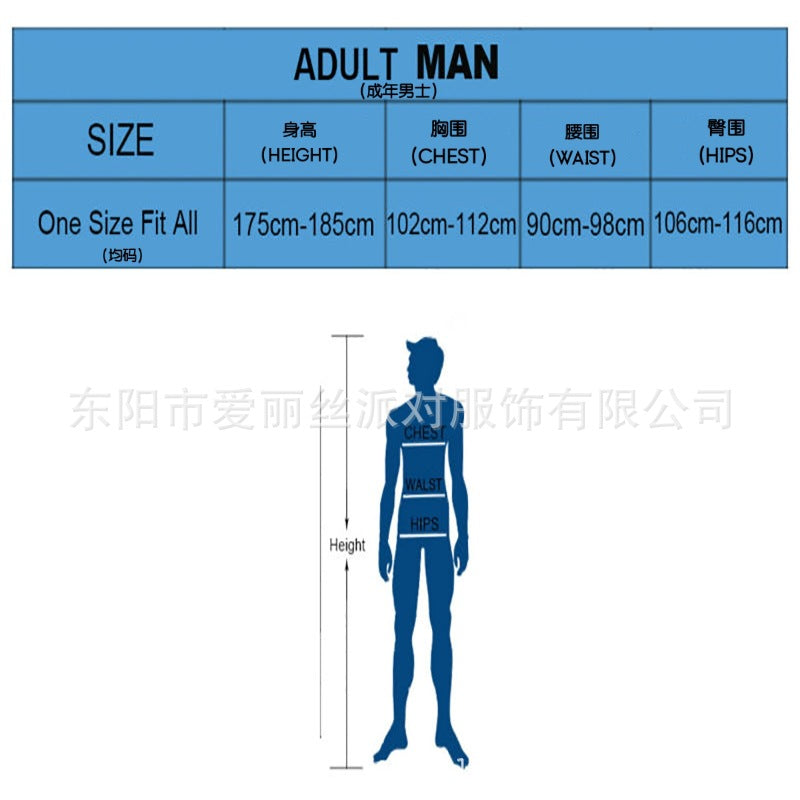 Halloween scary doctor costume for men cosplay horror stage performance outfit