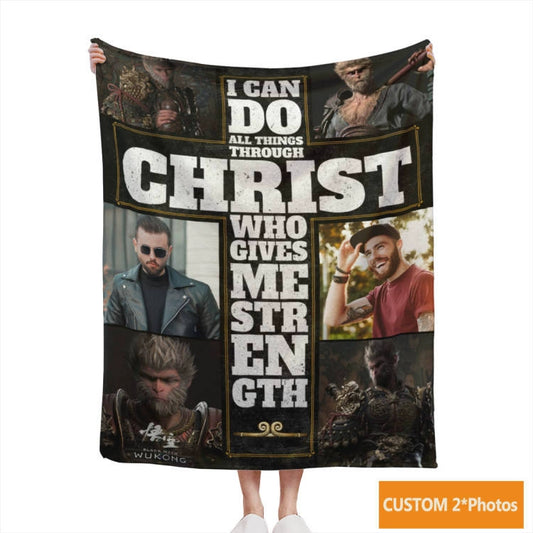 Custom Photo Black Myth Wukong Blanket img 1