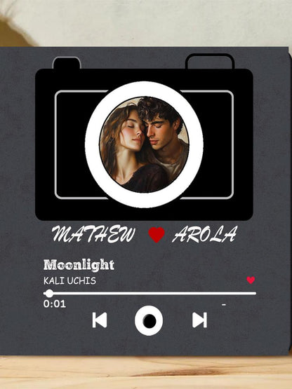 Custom Music Fridge Magnet with Photo Name Can Play Songs img 5688552837859