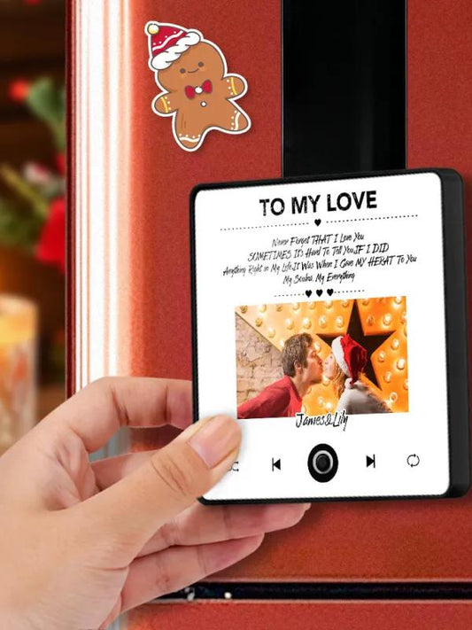 Music Fridge Magnet Couple Christmas Gift img 0
