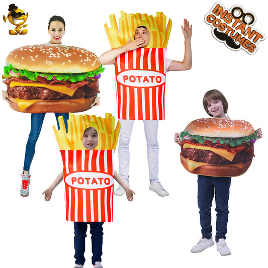 French fries costume for adults Halloween cosplay party role play outfit