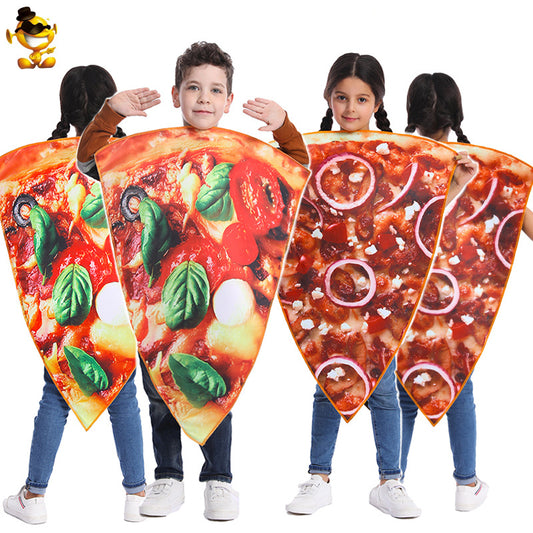 kids funny pizza costume childrens party cosplay outfit halloween dress up