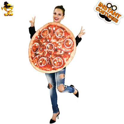Halloween costume cosplay pizza outfit for parties and stage performances
