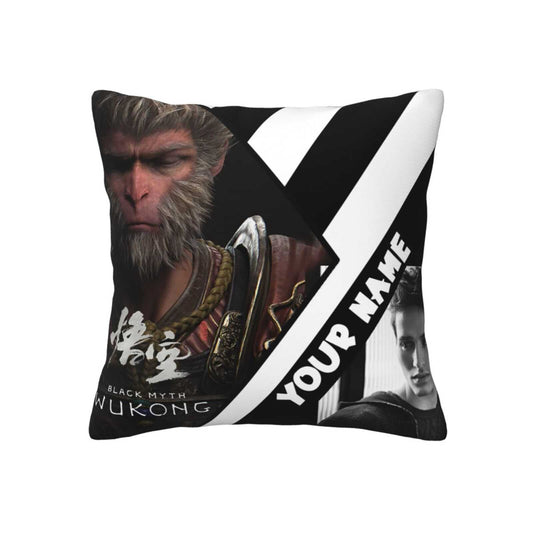 Personalized Name and Photo Black Myth Wukong Pillowcase img 1