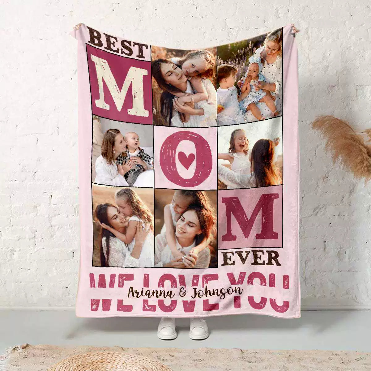 Best Mom Ever We Love You Blanket for Mom Mothers Day Gift img 2