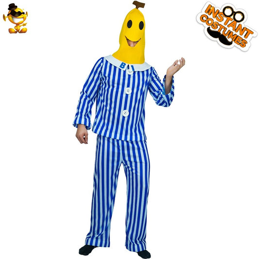 Halloween costume for men banana suit cosplay party outfit for adults