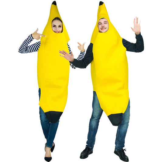couple banana costume for adults funny fruit halloween cosplay stage performance party outfit