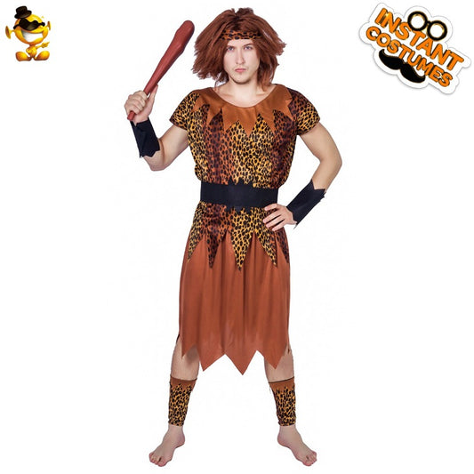 Caveman costume for Halloween cosplay stage performance and masquerade party