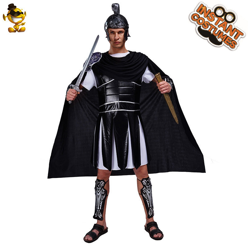 gladiator costume for men stage performance role play cosplay halloween party outfit