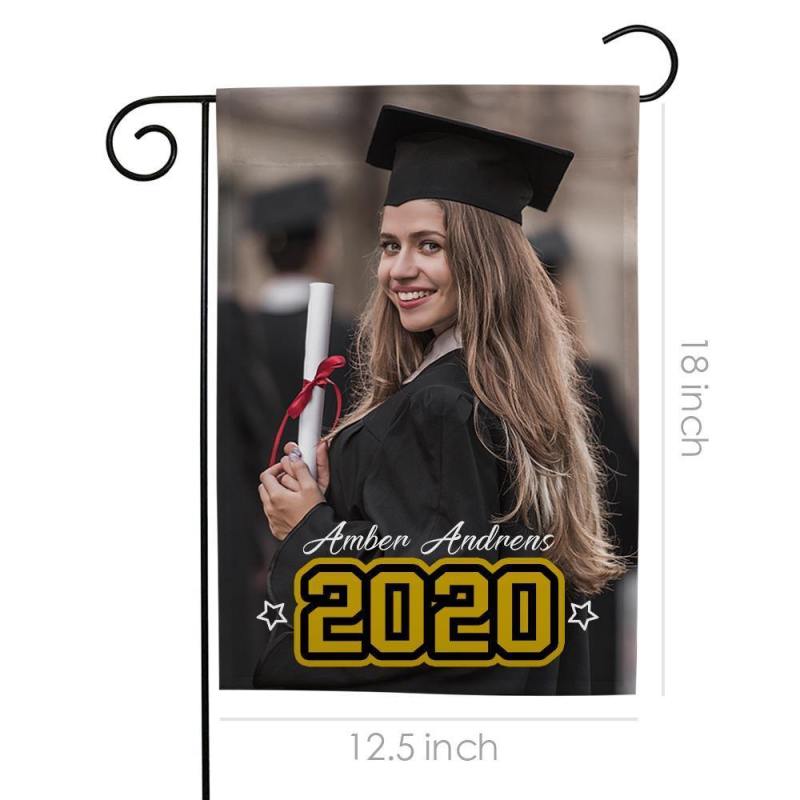 Custom Graduation Photo Garden Flag img 4