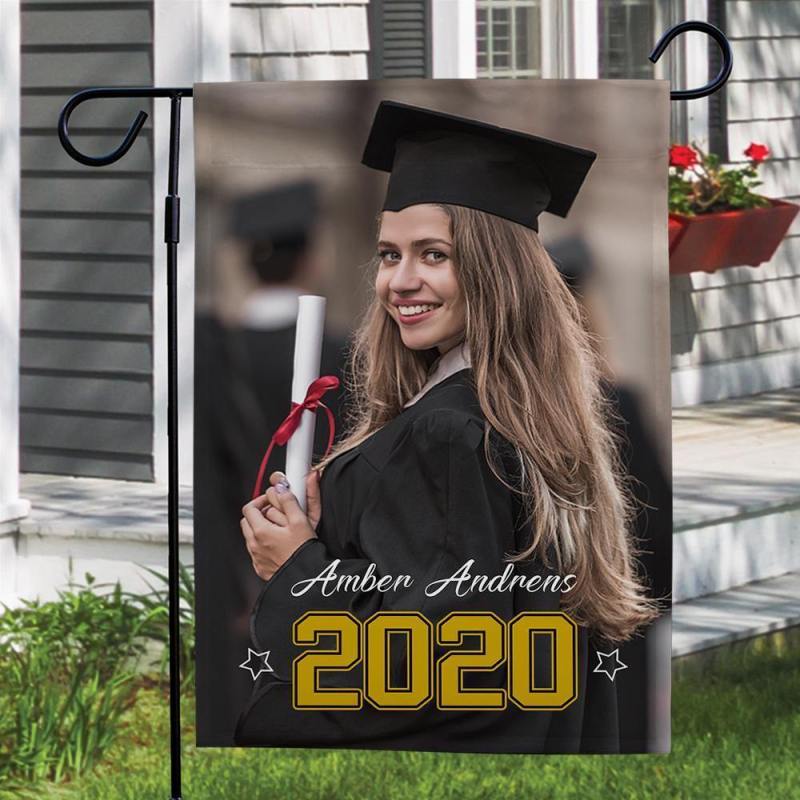 Custom Graduation Photo Garden Flag img 3