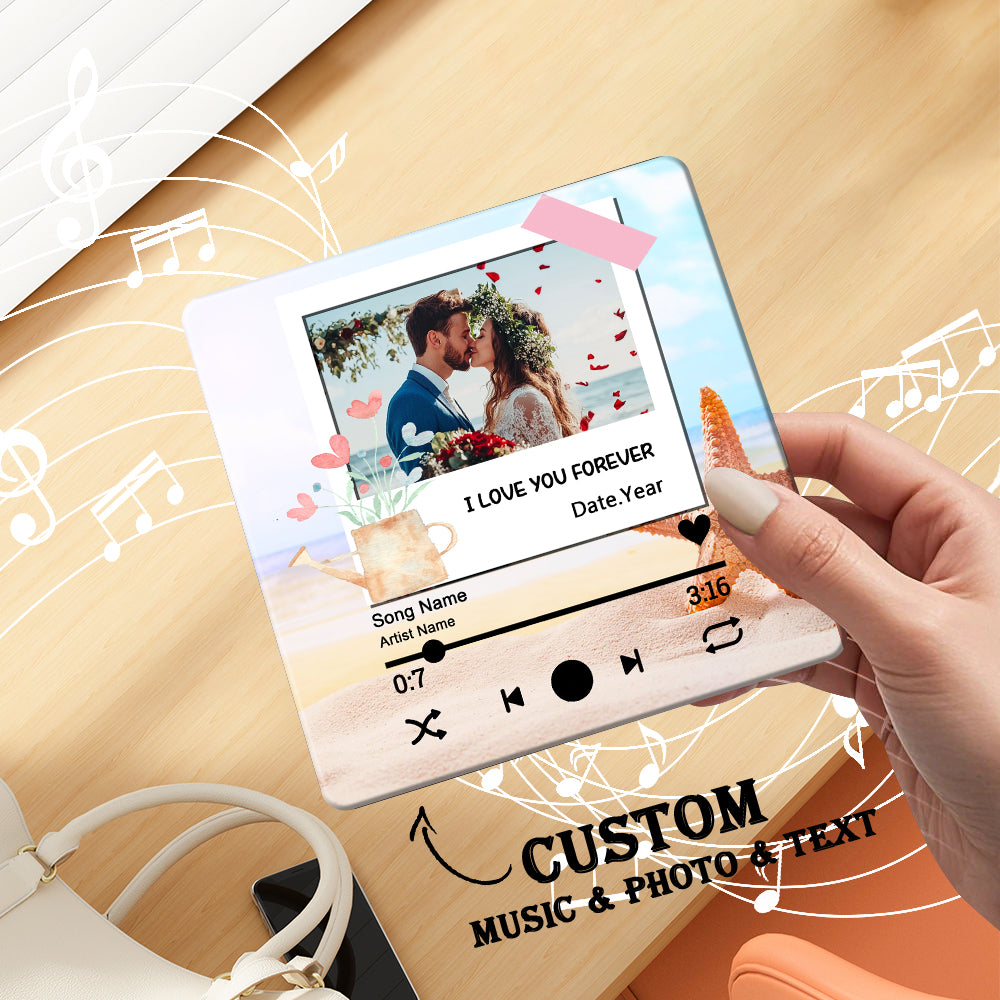 Customized fridge magnets can play music, custom photo song img 1