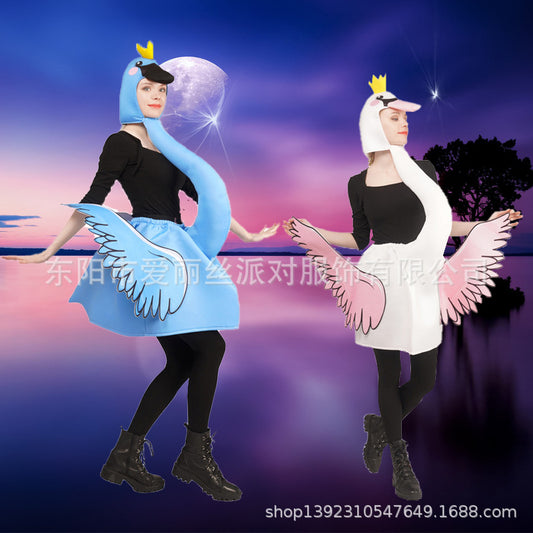 sponge swan costume for women halloween cosplay stage performance role play outfit