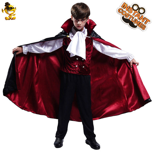 Halloween vampire costume for boys cosplay scary outfit