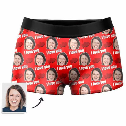 Custom Photo Boxer, Heart-Shaped Face Underwear - Men img 5