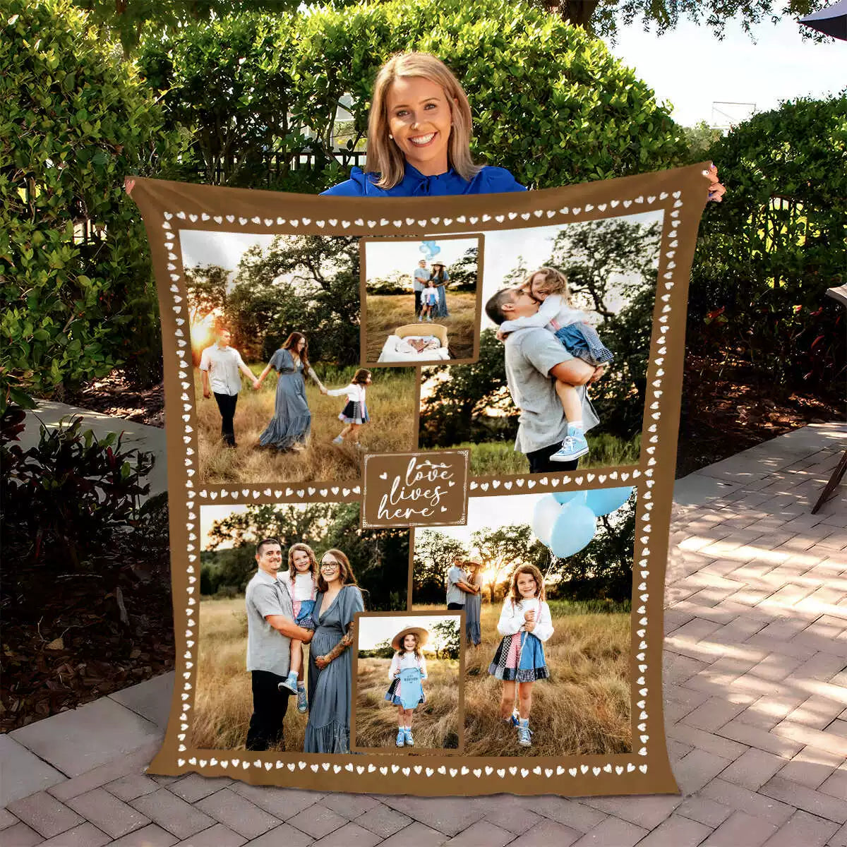 Custom Personalized Photo Blanket Family Collage Blanket img 4