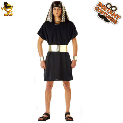 Egyptian Pharaoh and Cleopatra Couple Costume for Adults Halloween Party Cosplay