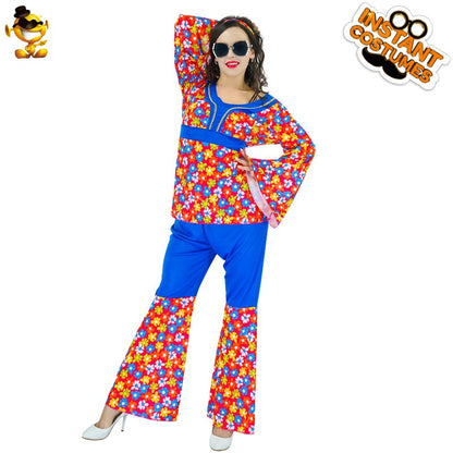 Hippie Costume for Women 60s Disco Party Stage Performance Outfit