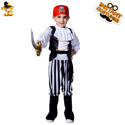 Ensemble de costumes de pirate pour garçons pour Halloween, cosplay et fête
