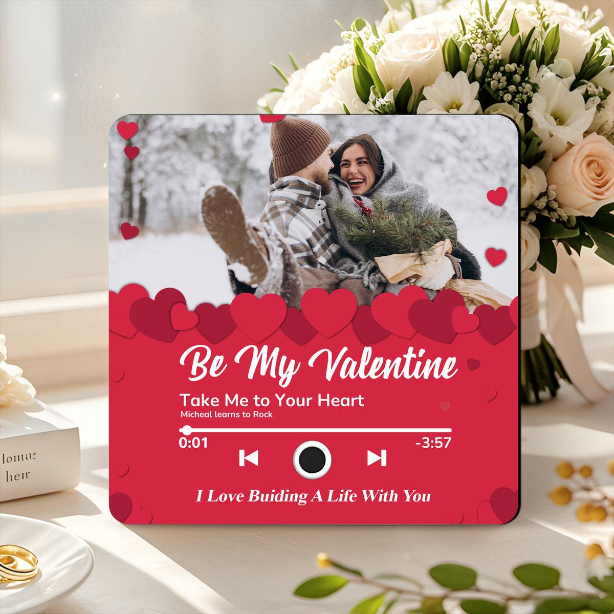 Custom Music Fridge Magnet, Personalized Photo Plaque 4inch img 2