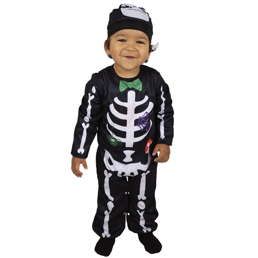kids skeleton jumpsuit halloween costume cosplay role play party outfit