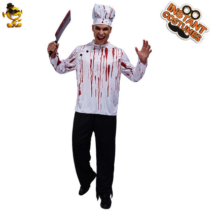 Halloween scary doctor costume for men cosplay horror stage performance outfit