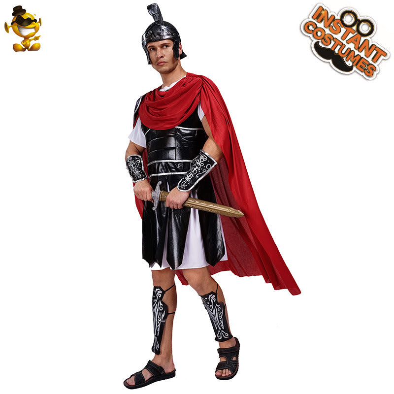 gladiator costume for men stage performance role play cosplay halloween party outfit