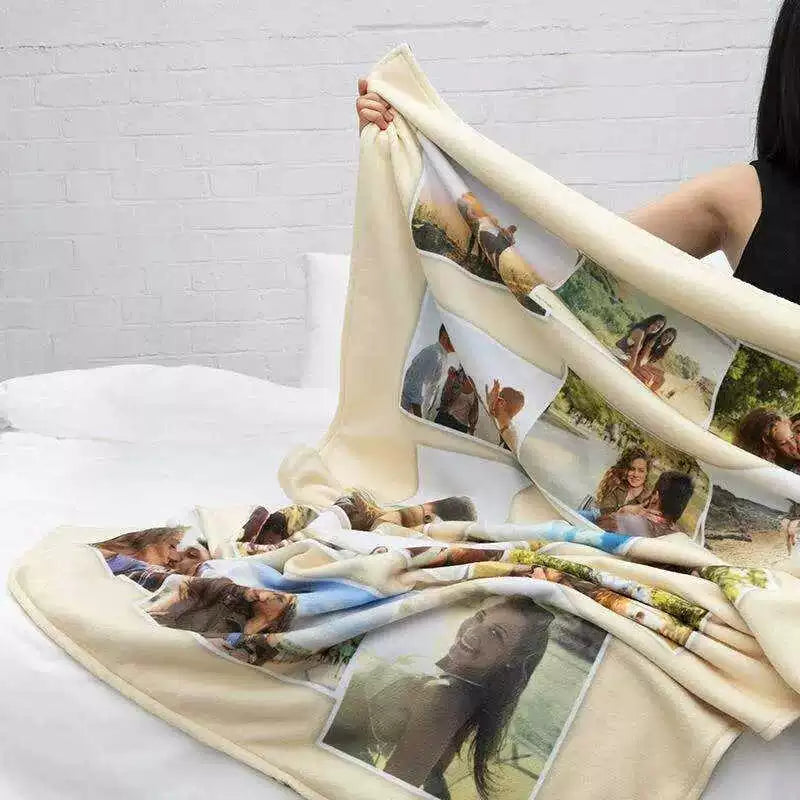Custom 6 Photos Collage Blanket Mother's Day Mom Blanket img 3