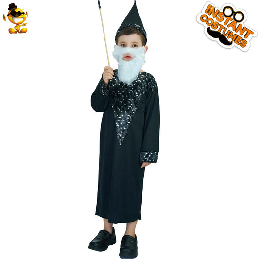 black pharaoh robe for boys halloween cosplay costume masquerade party outfit