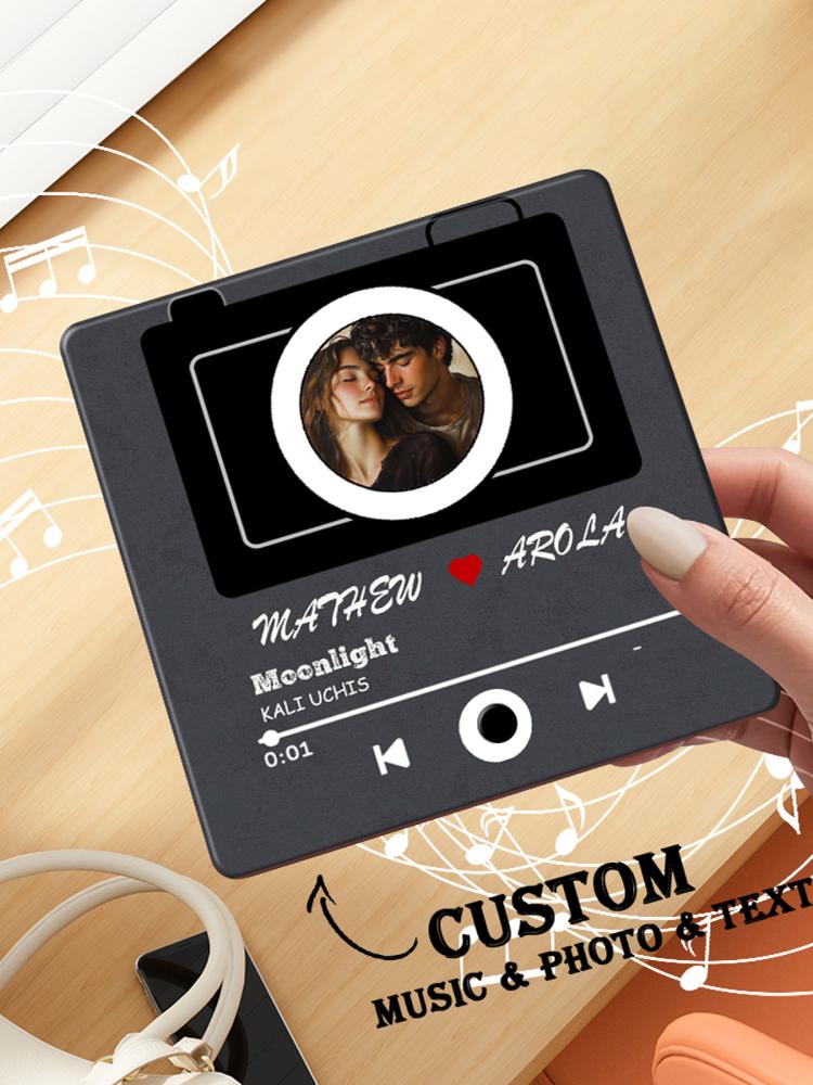 Custom Music Fridge Magnet with Photo Name Can Play Songs img 1