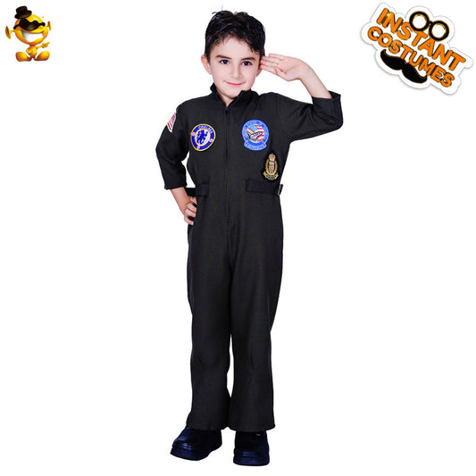 Kids Astronaut Costume for School Performance Space Cosplay Halloween Party Dress Up
