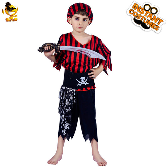 Costume de pirate pour garçon pour Halloween, cosplay et représentation sur scène