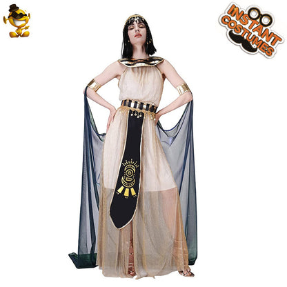 Egyptian queen Halloween cosplay costume for adults stage performance and masquerade party