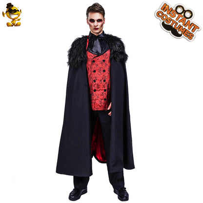 vampire costume for men halloween cosplay gothic stage performance outfit