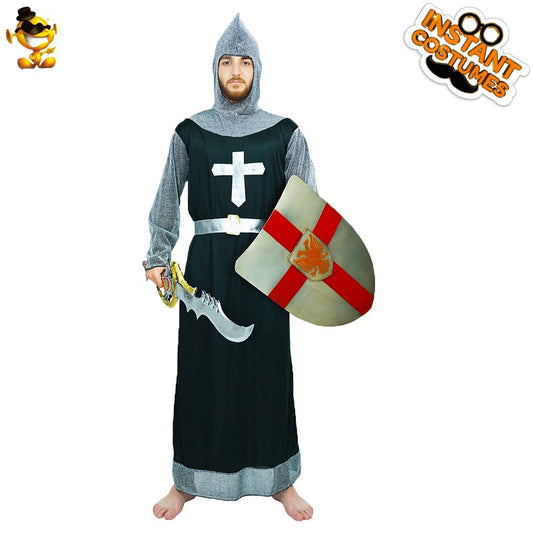 Costume de croisé adulte pour Halloween, cosplay, spectacle sur scène, jeu de rôle