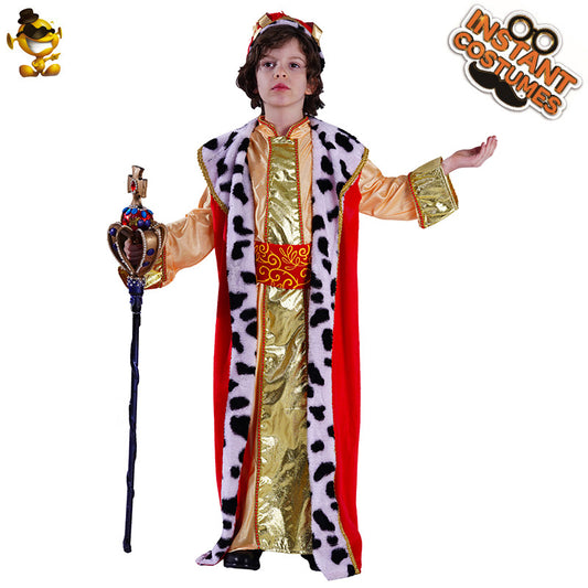halloween costume arabian king robe set for boys cosplay party outfit