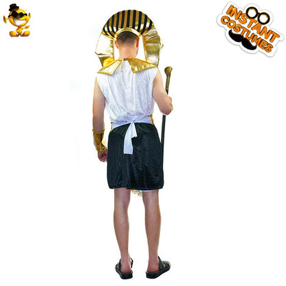 Egyptian pharaoh costume for Halloween cosplay stage performance and masquerade party